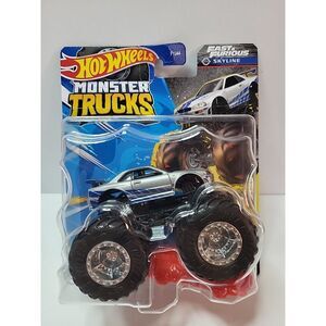 Hot Wheels MONSTER TRUCKS Fast And Furious Nissan Skyline Crushed Car 2024 FYJ44